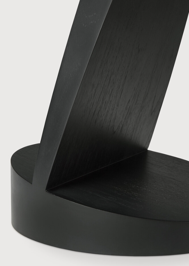 ETHNICRAFT OBLIC SIDE TABLE - TEAK BLACK | $919.00