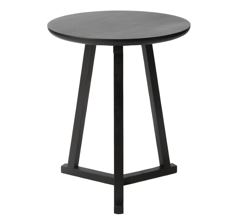ETHNICRAFT TRIPOD SIDE TABLE - OAK BLACK | $439.00