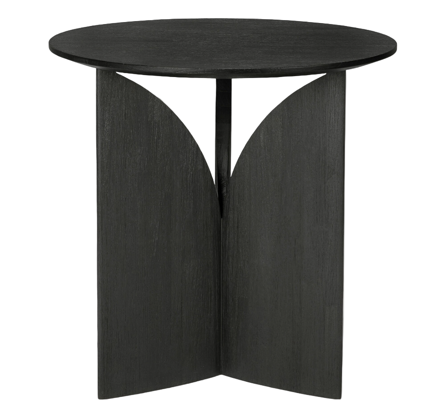 ETHNICRAFT FIN SIDE TABLE - TEAK BLACK | $699.00