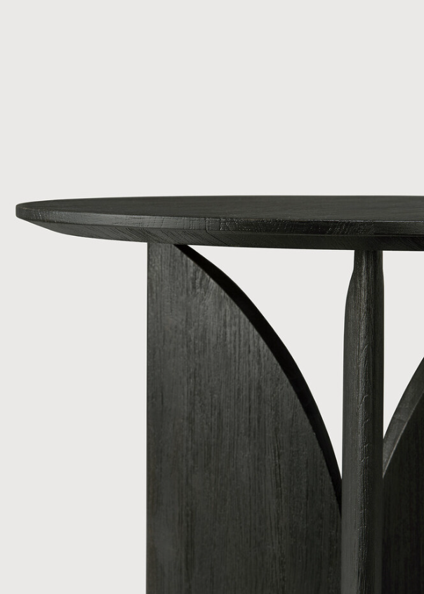 ETHNICRAFT FIN SIDE TABLE - TEAK BLACK | $699.00