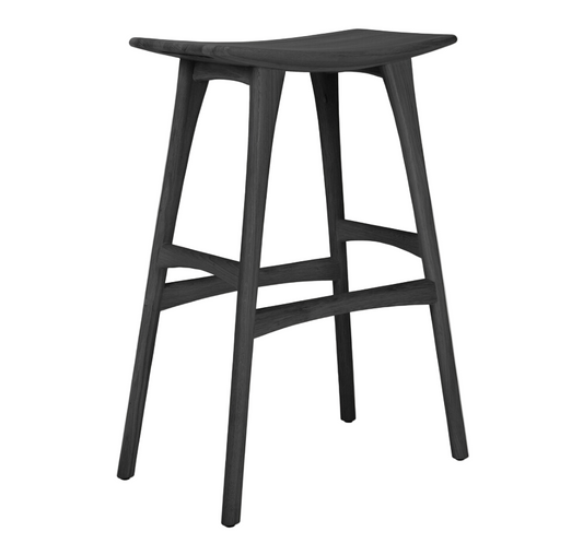 ETHNICRAFT OSSO BAR STOOL - OAK BLACK | $859.00