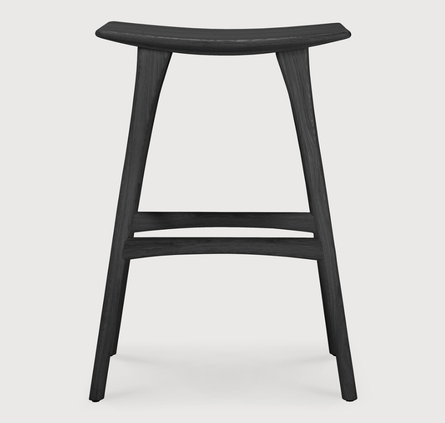 ETHNICRAFT OSSO BAR STOOL - OAK BLACK | $859.00