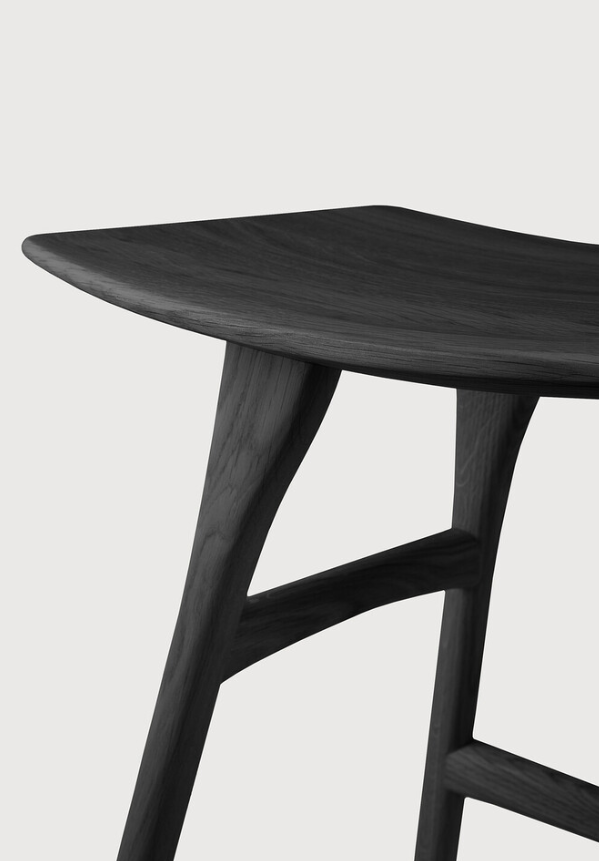 ETHNICRAFT OSSO DINING STOOL - OAK BLACK | $649.00