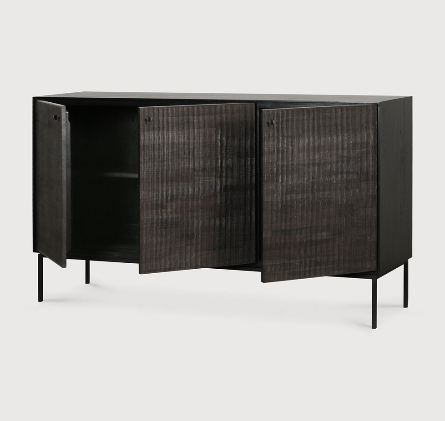 ETHNICRAFT GROOVES SIDEBOARD - TEAK OFF BLACK | $3,569.00 - $4,229.00