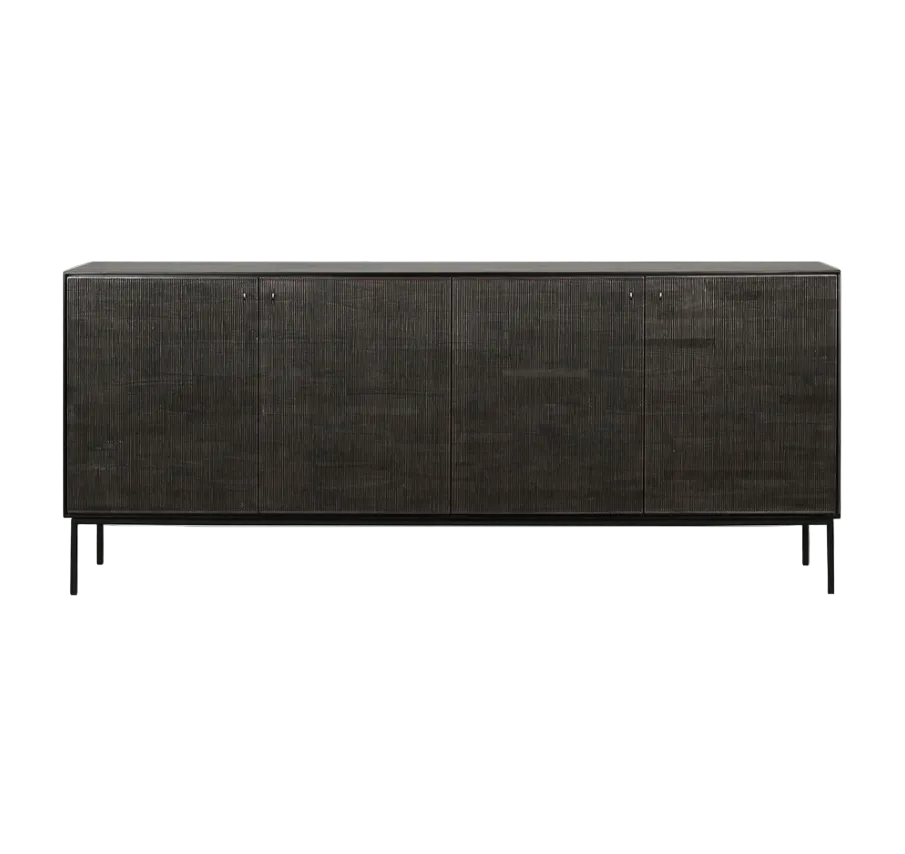 ETHNICRAFT GROOVES SIDEBOARD - TEAK OFF BLACK | $3,569.00 - $4,229.00