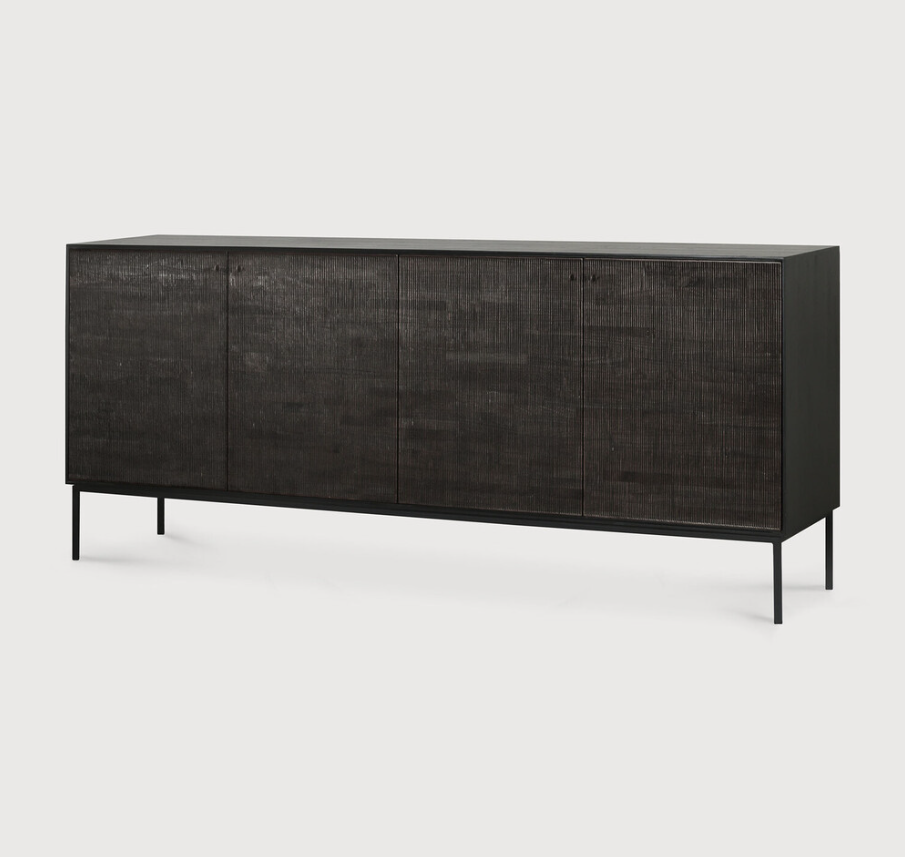 ETHNICRAFT GROOVES SIDEBOARD - TEAK OFF BLACK | $3,569.00 - $4,229.00