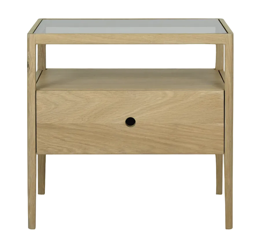 ETHNICRAFT SPINDLE BEDSIDE TABLE - OAK | $889.00