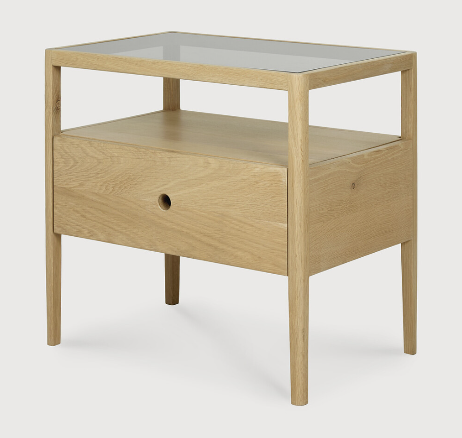 ETHNICRAFT SPINDLE BEDSIDE TABLE - OAK | $889.00