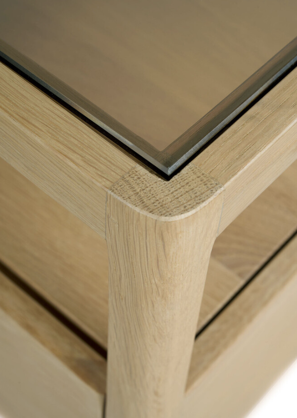 ETHNICRAFT SPINDLE BEDSIDE TABLE - OAK | $889.00