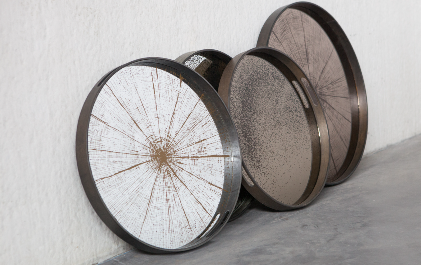 ETHNICRAFT SLICE MIRROR TRAY | $169.00