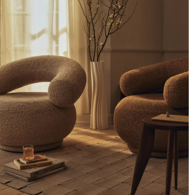 FERM LIVING | ORBO LOUNGE CHAIR SWIVEL | $3,569.00