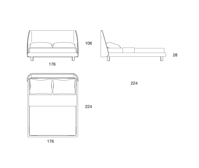 SHAKE | CHLOE BED | $20,053.00 - $23,154.00