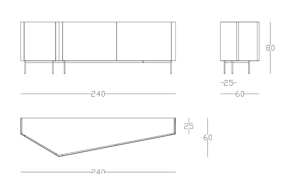 SHAKE | PRISM SIDEBOARD | $9,221.00 - $10,078.00