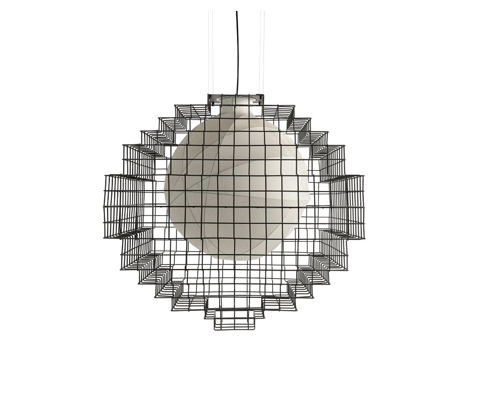 SHAKE | CAGE CEILING LAMP | $28,560.00 - $13,505.00
