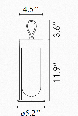 FLOS | IN VITRO PORTABLE LIGHT | $1,465.00
