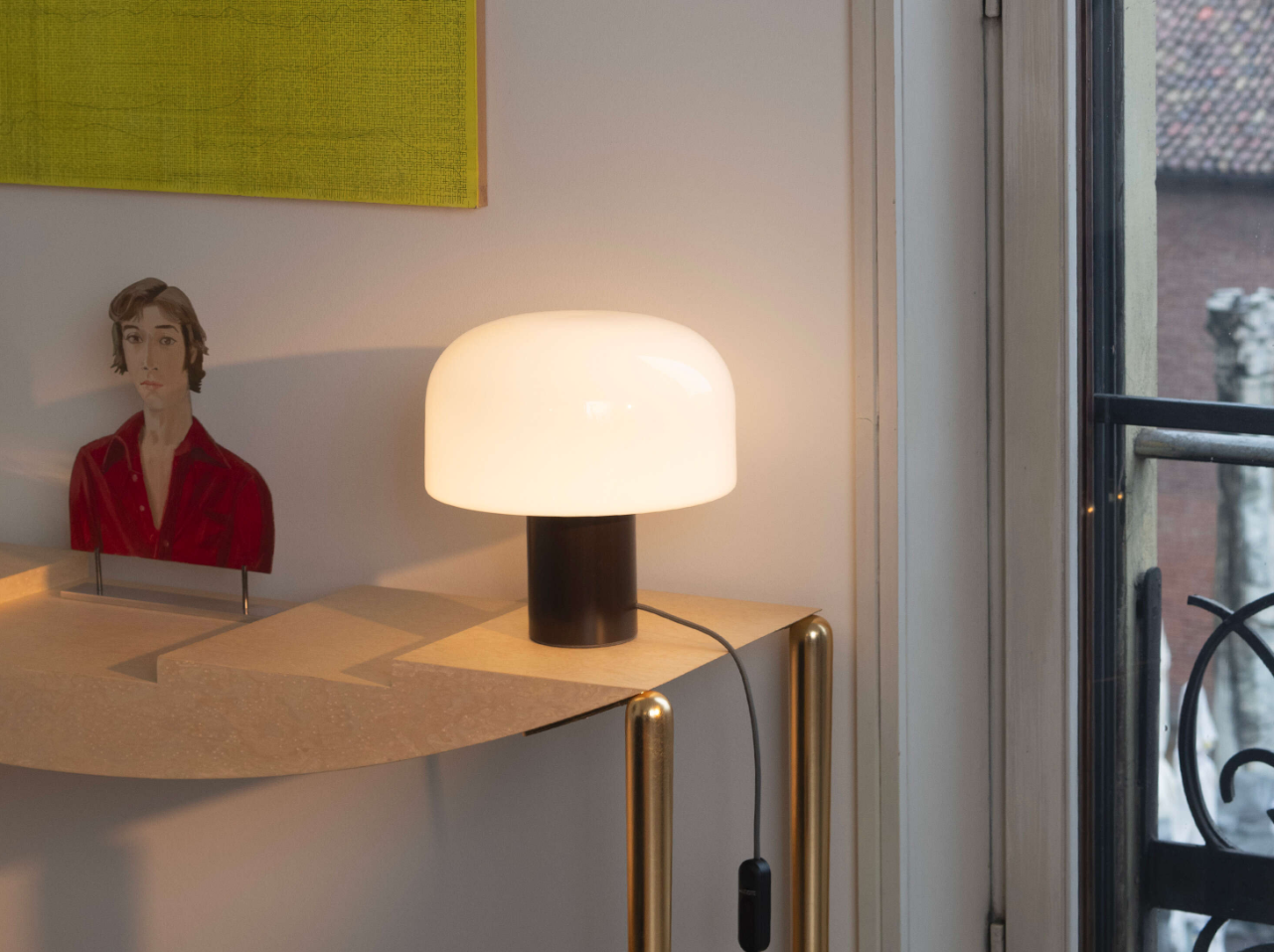 FLOS | BELLHOP GLASS TABLE LAMP | $1,175.00
