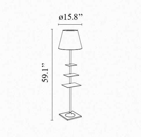 FLOS | BIBLIOTHEQUE NATIONALE FLOOR LAMP | $3,875.00