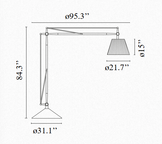 FLOS | SUPERARCHIMOON FLOOR LAMP | $15,040.00