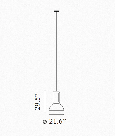 FLOS | NOCTAMBULE LOW CYLINDER BOWL SUSPENSION LAMP | From $5,610.00