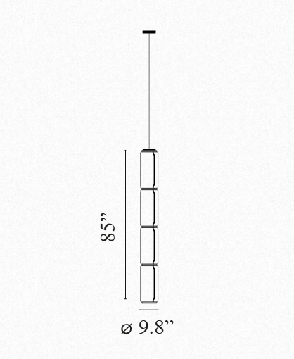 FLOS | NOCTAMBULE LOW CYLINDER SUSPENSION LAMP | From $6,630.00