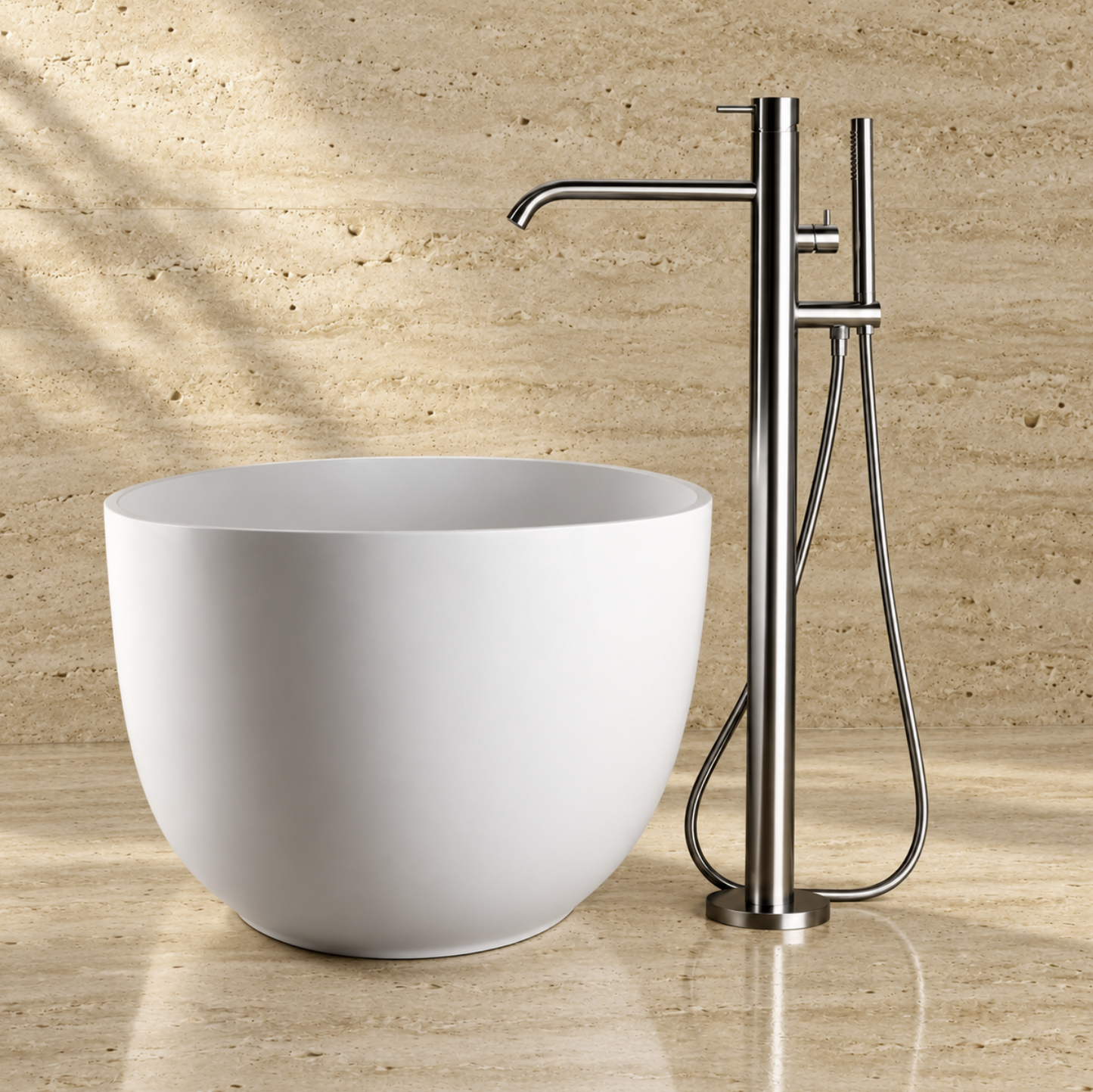 PIETRA CASA | Freestanding Bathtub Mixer with Side Hand Shower | $3,167.00 - $4,822.00
