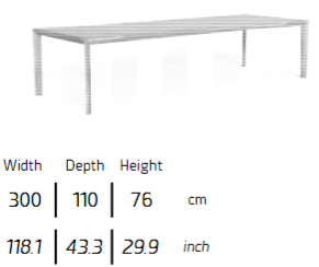 TALENTI | CLEOSOFT//WOOD  DINING TABLE- $17,211.42 - $21,210.40