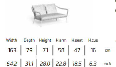 TALENTI | CRUISE//ALU  LOVESEAT - $6,385.98 - $7,102.55