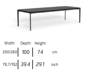 TALENTI | LEAF  DINING TABLE - $7,834.12 - $14,445.37