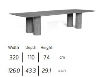 TALENTI | SALINAS  TEAK DINING TABLE - $18.987.71 - $25,716.15