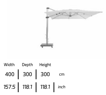 TALENTI | PARASOL  ZEUS SHADE - $8,728.40 - $11,014.84