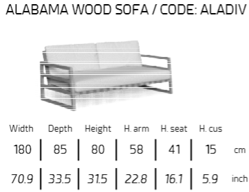 TALENTI | ALABAMA  2-SEATER SOFA - $8,080.65