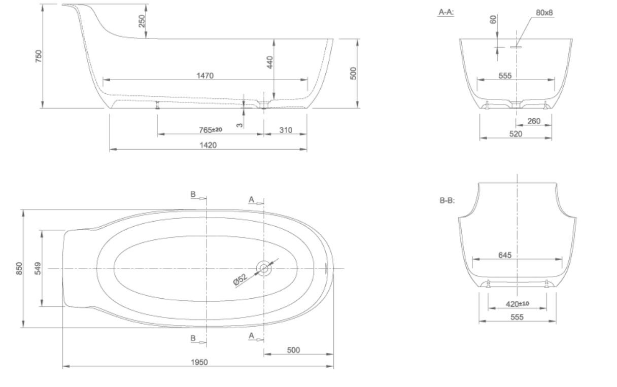 PRIME BATH TUB | PIETRA CASA BRAND | $19,064.79