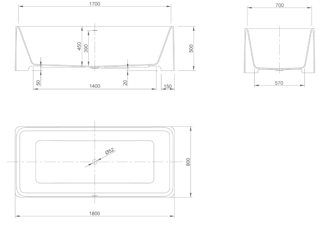 FEEL BATH TUB | PIETRA CASA BRAND | $18,379.27