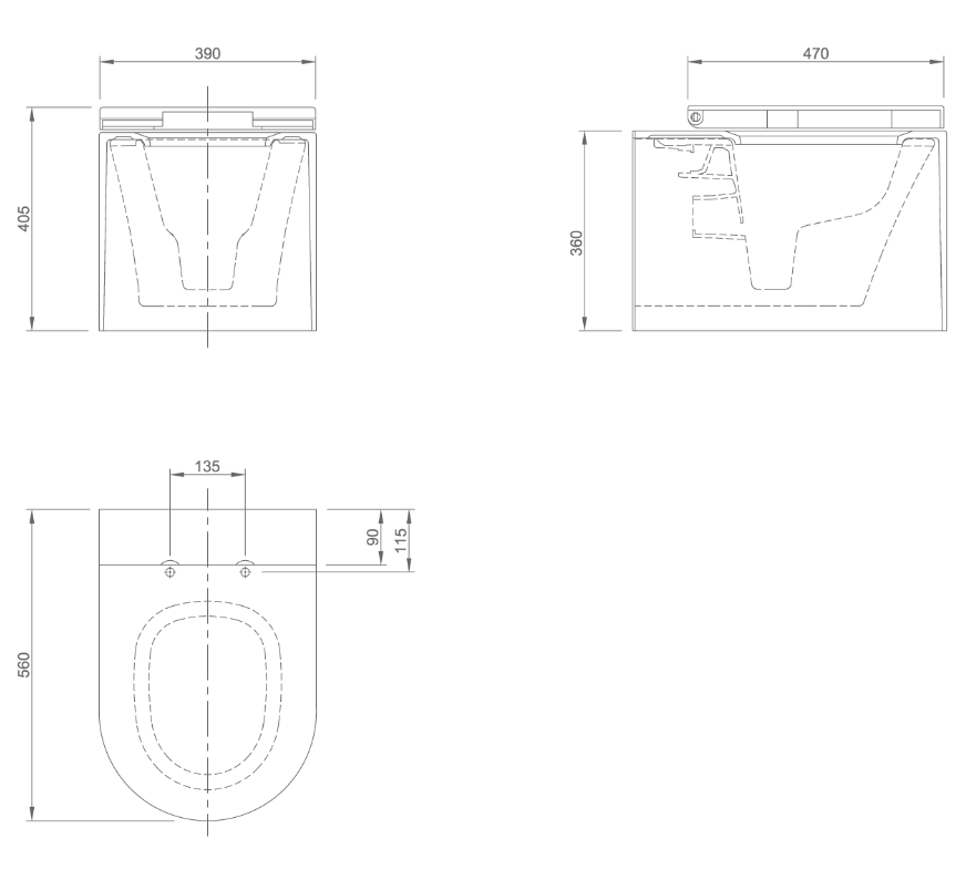 PEARL WALL HUNG TOILET | PIETRA CASA BRAND | $7,631.47