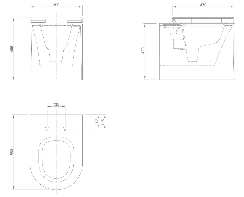 PEARL FLOORSTANDING TOILET | PIETRA CASA BRAND | $7,631.47