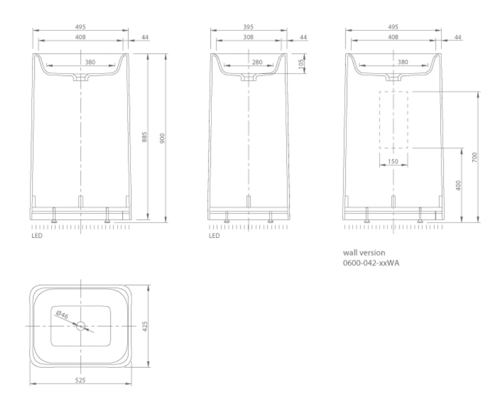 SHINE FREE-STANDING WASH BASIN | PIETRA CASA BRAND | $7,795.14