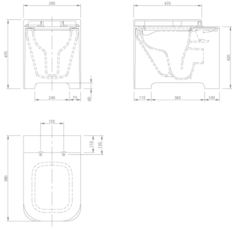 FEEL FLOORSTANDING TOILET | PIETRA CASA BRAND  | $7,631.47