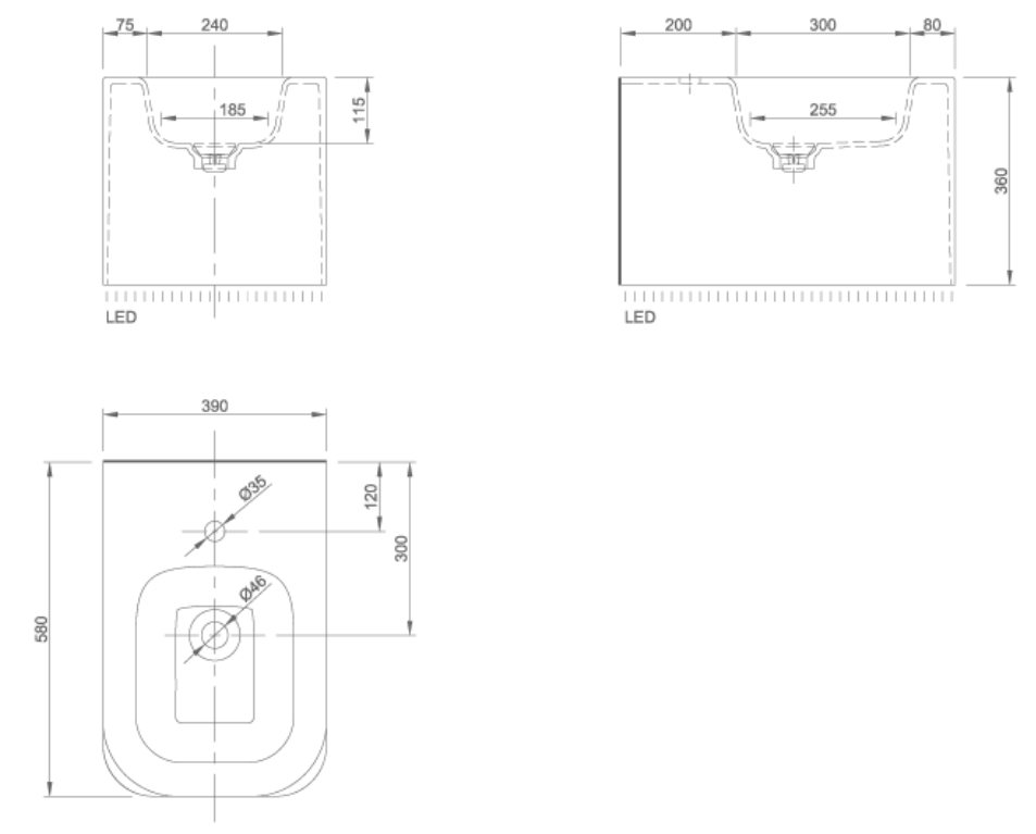 FEEL FLOATING BIDET | PIETRA CASA BRAND | $4,437.05