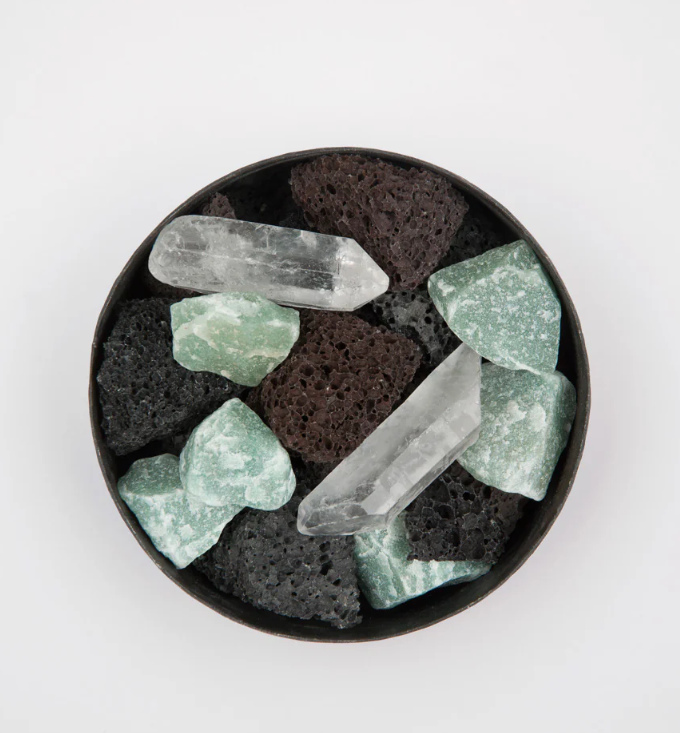 MAD ET LEN I  BLACK POTPOURRI WITH CRYSTALS I $275.00