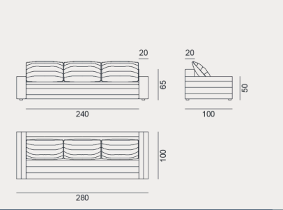 GERVASONI | SAMET FIX  SOFA $6,765.00 - $ 12,875.00