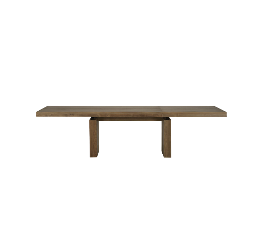 ETHNICRAFT DOUBLE EXTENDABLE DINING TABLE - TEAK | $6,119.00