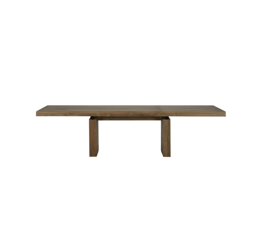 ETHNICRAFT DOUBLE EXTENDABLE DINING TABLE - TEAK | $6,119.00