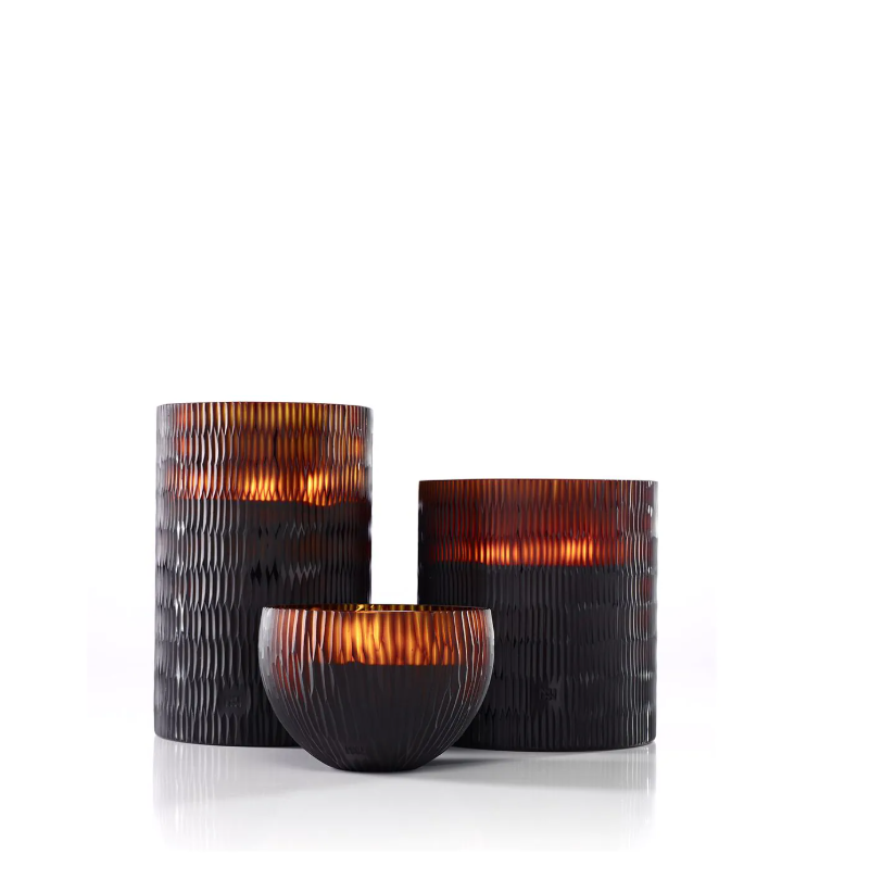 ONNO - AMBER / RHOMBUS LARGE - $370.00