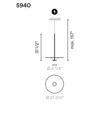 VIBIA | FLAT PENDANT | $2,982.00