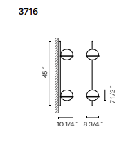 VIBIA | PALMA WALL | from $3,000.00