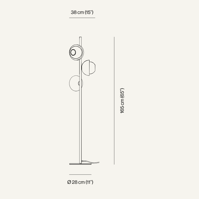 VENICEM | URBAN FLOOR 3 LAMP | $6,567.00