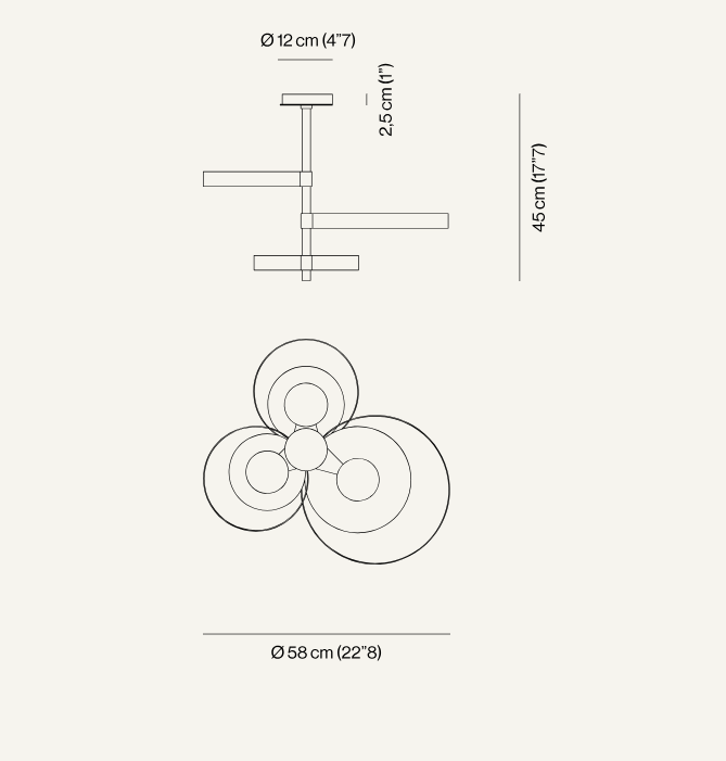 VENICEM | CIRCLE CEILING LIGHT | $6,825.00