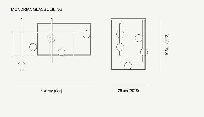 VENICEM | MONDRIAN GLASS CEILING | $12,070.00 - $17,080.00