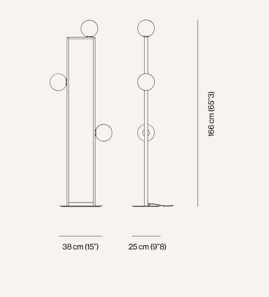 VENICEM | MONDRIAN GLASS FLOOR LAMP | $4,147.00 - $5,616.00