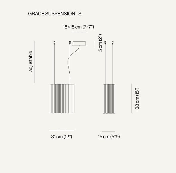 VENICEM | GRACE SUSPENSION CHANDELIER | $5,860.00 - $8,020.00
